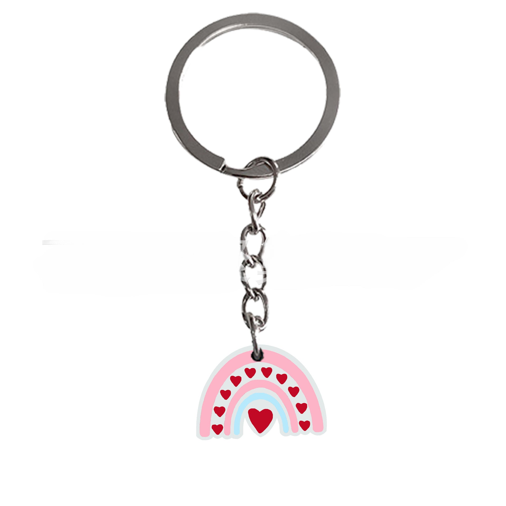 Wholesale 50PCS Pink Valentine's Day PVC Keychain